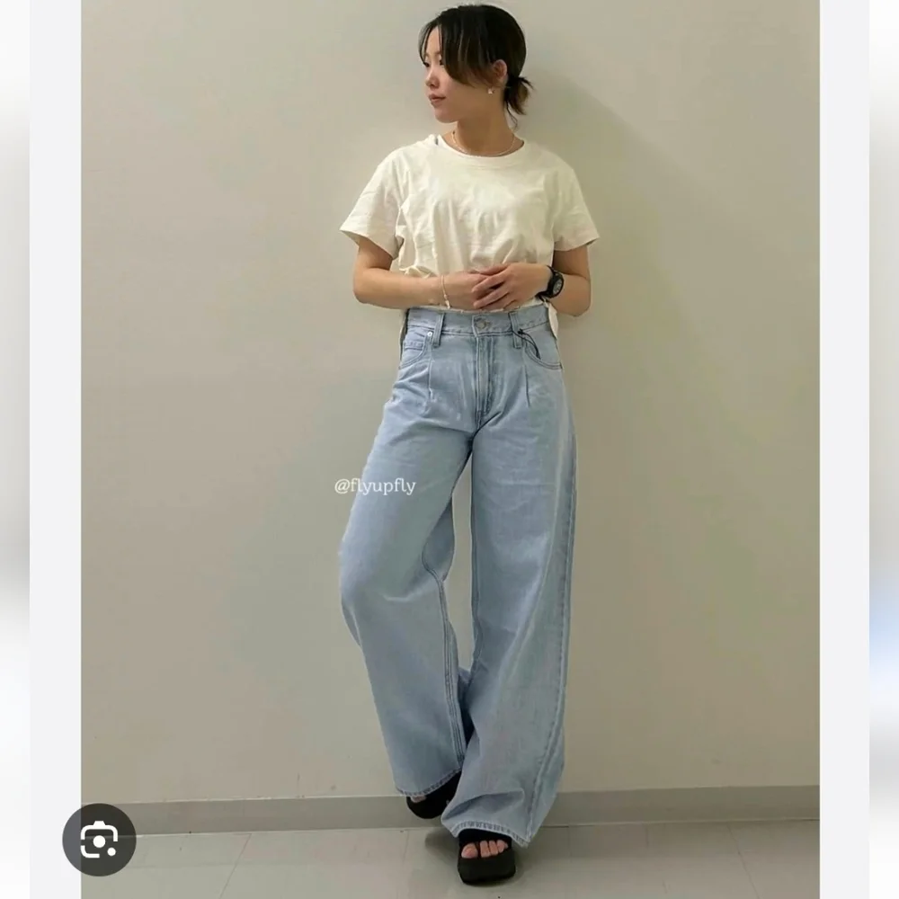 Levi's Baggy Dad Wide Leg Jeans Blue